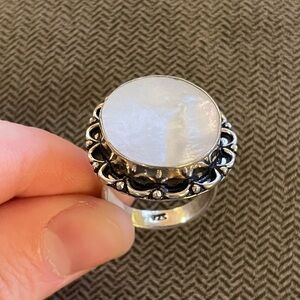 Mother of Pearl Sterling Silver Ring